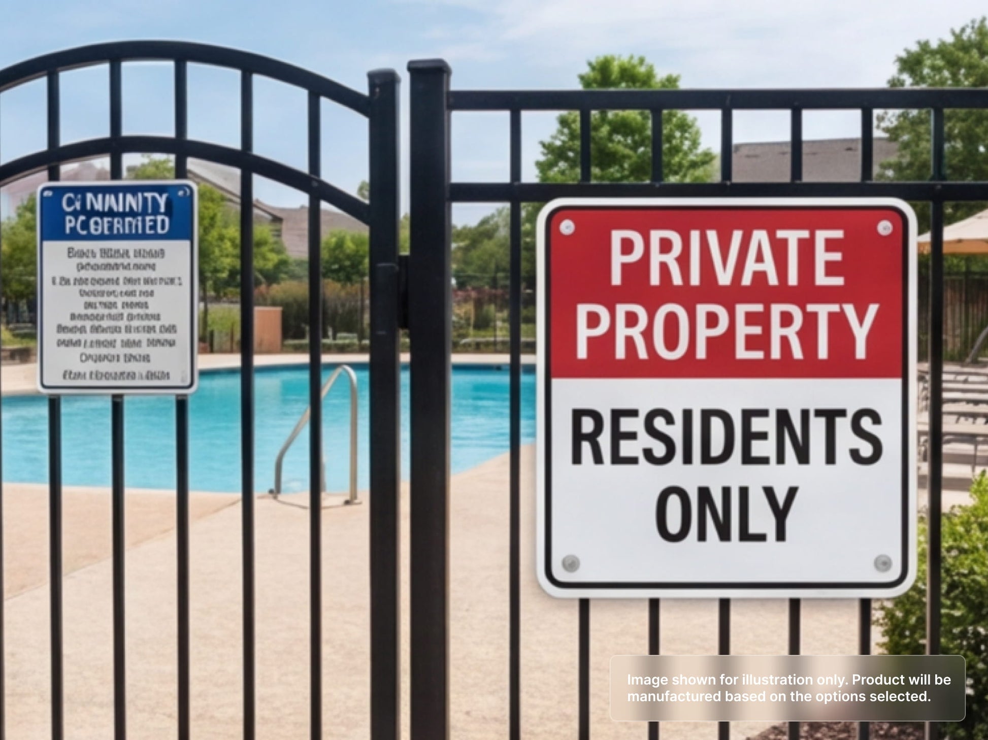 Custom Aluminum Signs for Property Management