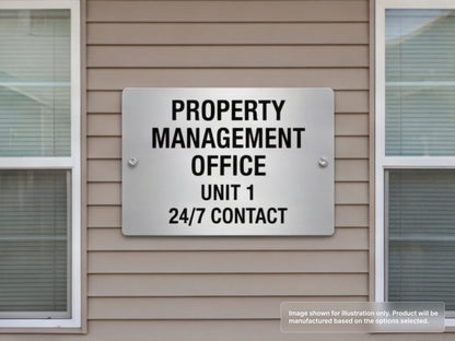 Custom Aluminum Signs for Property Managers