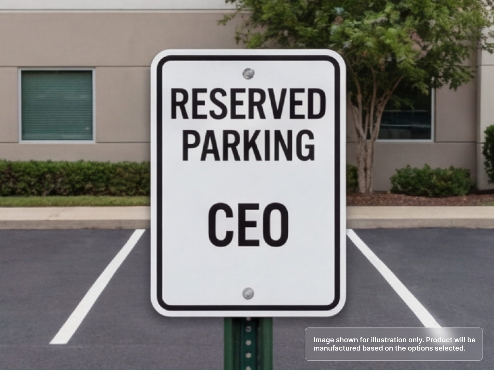 Custom Aluminum Signs for Reserved Parking
