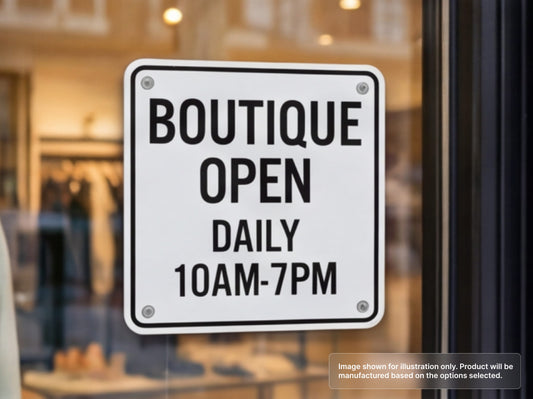 Custom Aluminum Signs for Retail