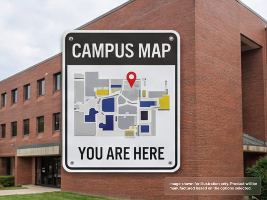 Custom Aluminum Signs for Schools and Campuses