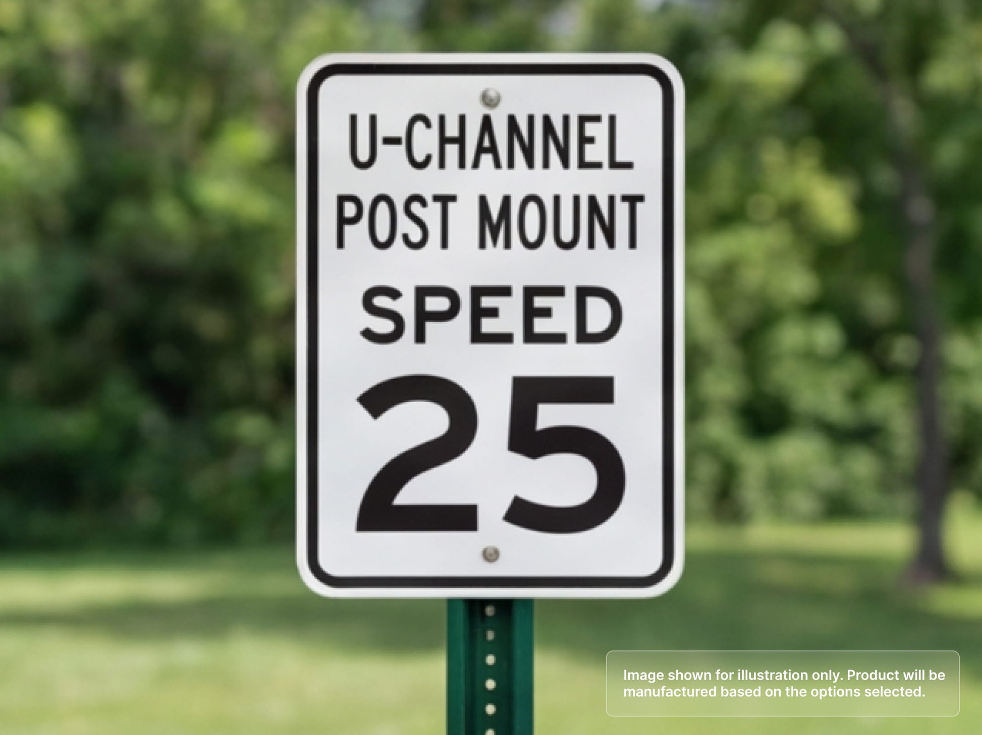 Custom Aluminum Signs for U Channel Posts