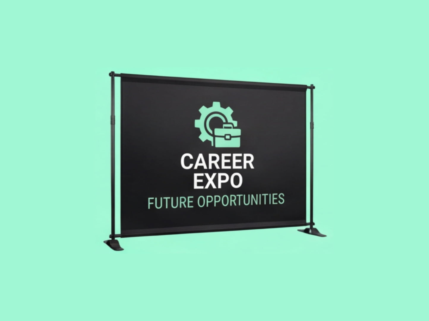 Custom Backdrop Stand for Career Fairs