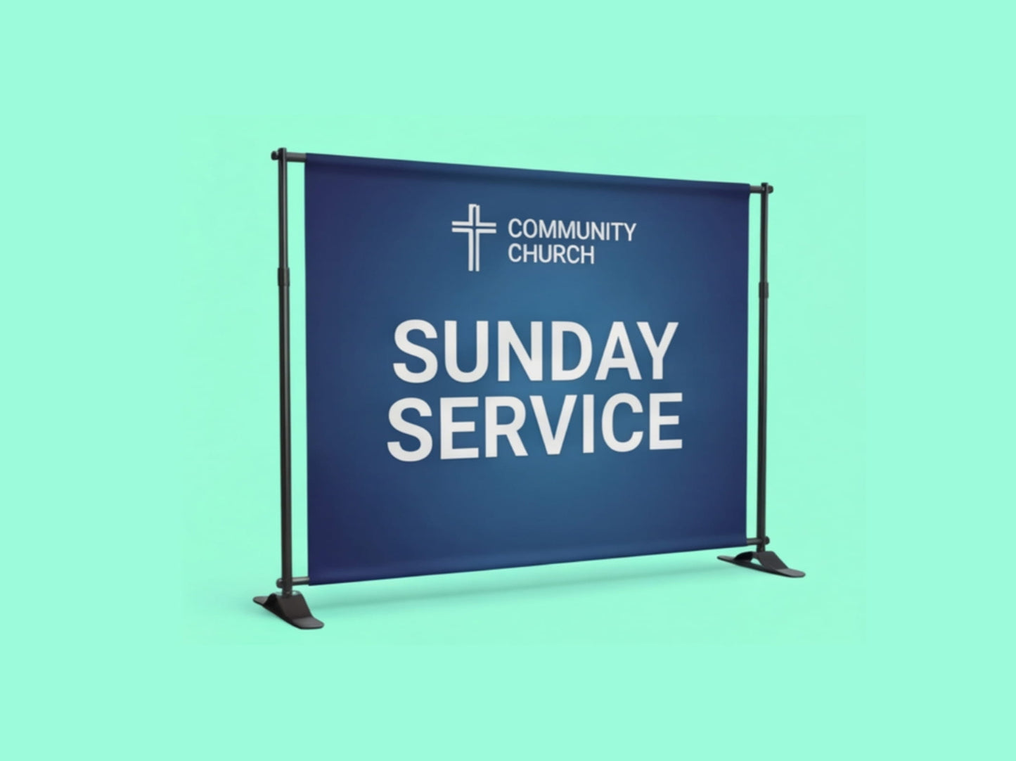 Custom Backdrop Stand for Church Hall