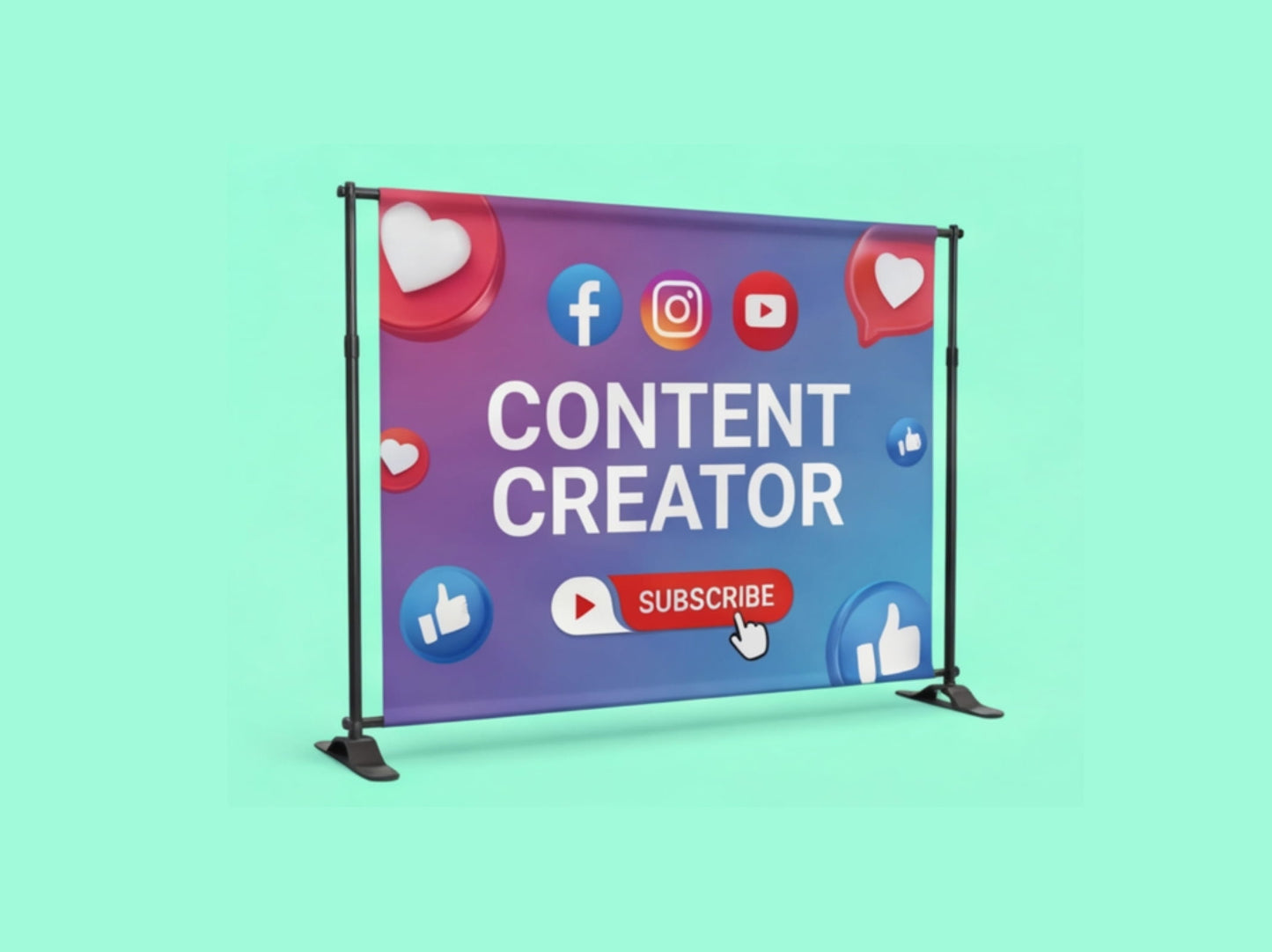 Custom Backdrop Stand for Content Creators and YouTubers