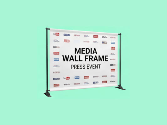 Custom Backdrop Stand for Media Wall Frame
