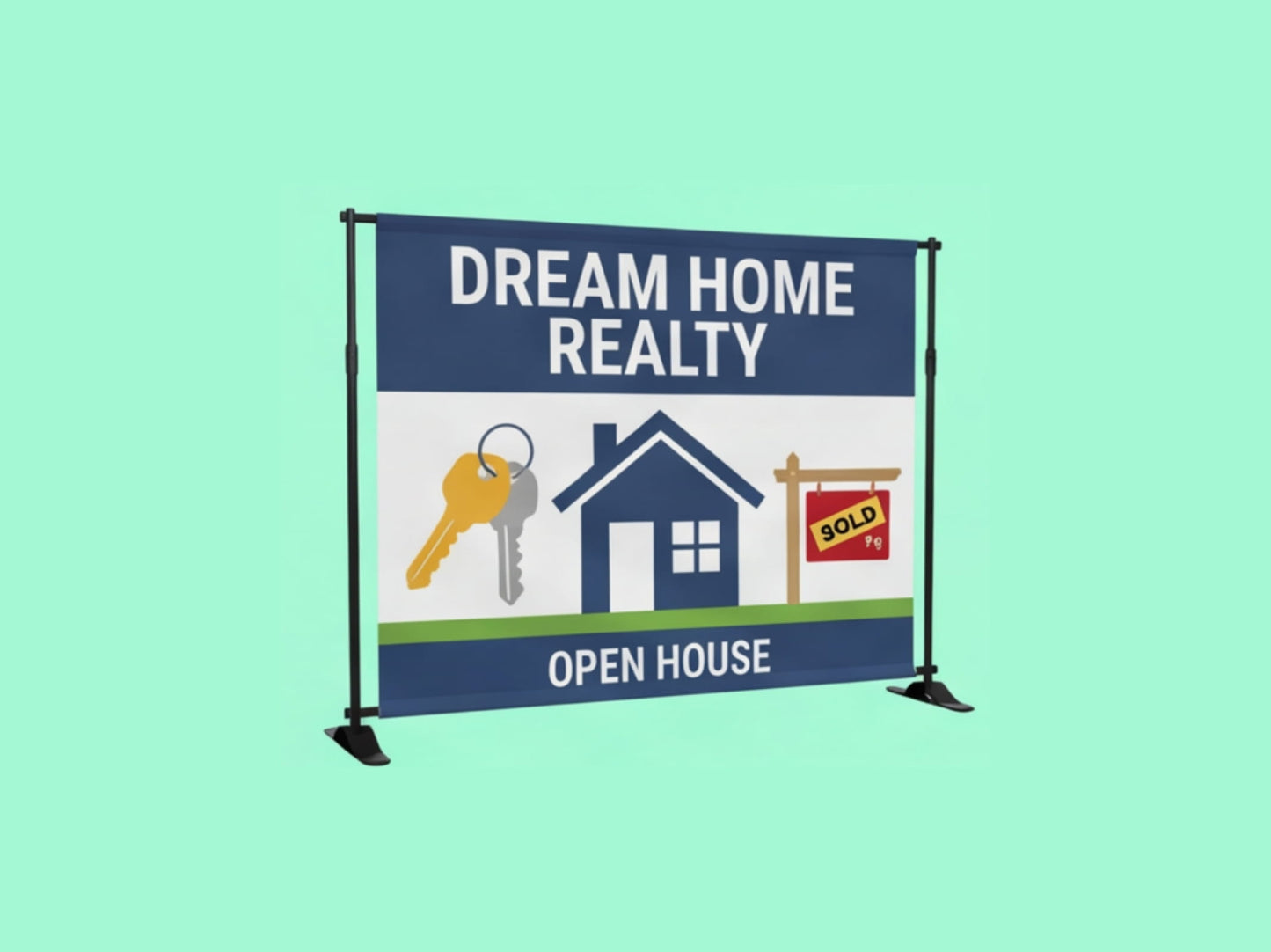 Custom Backdrop Stand for Real Estate