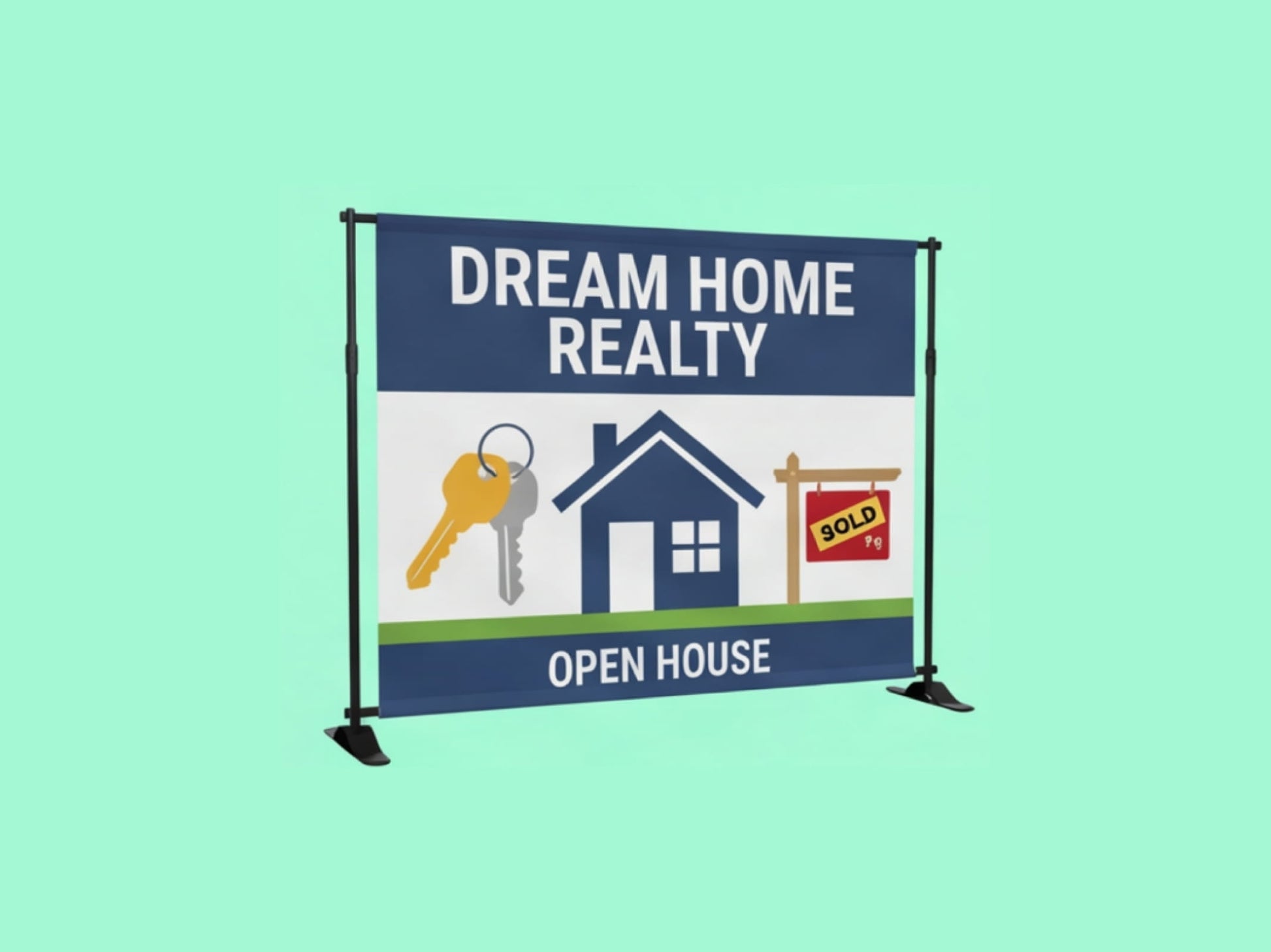 Custom Backdrop Stand for Real Estate