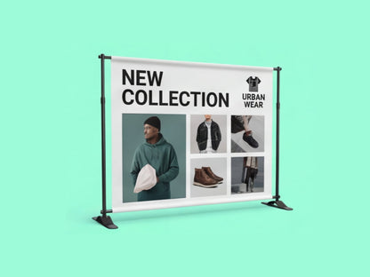 Custom Backdrop Stand for Retail Showroom