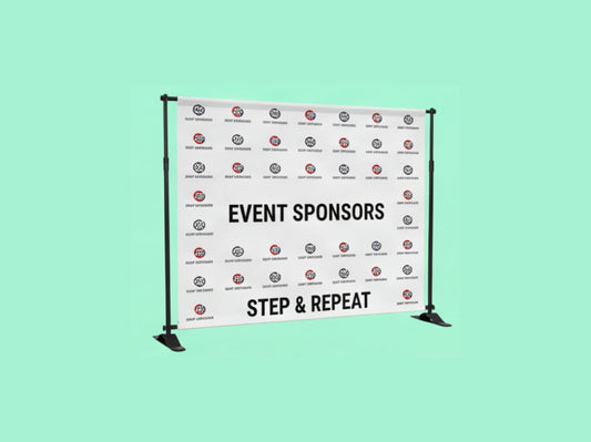 Custom Backdrop Stand for Step and Repeat Events