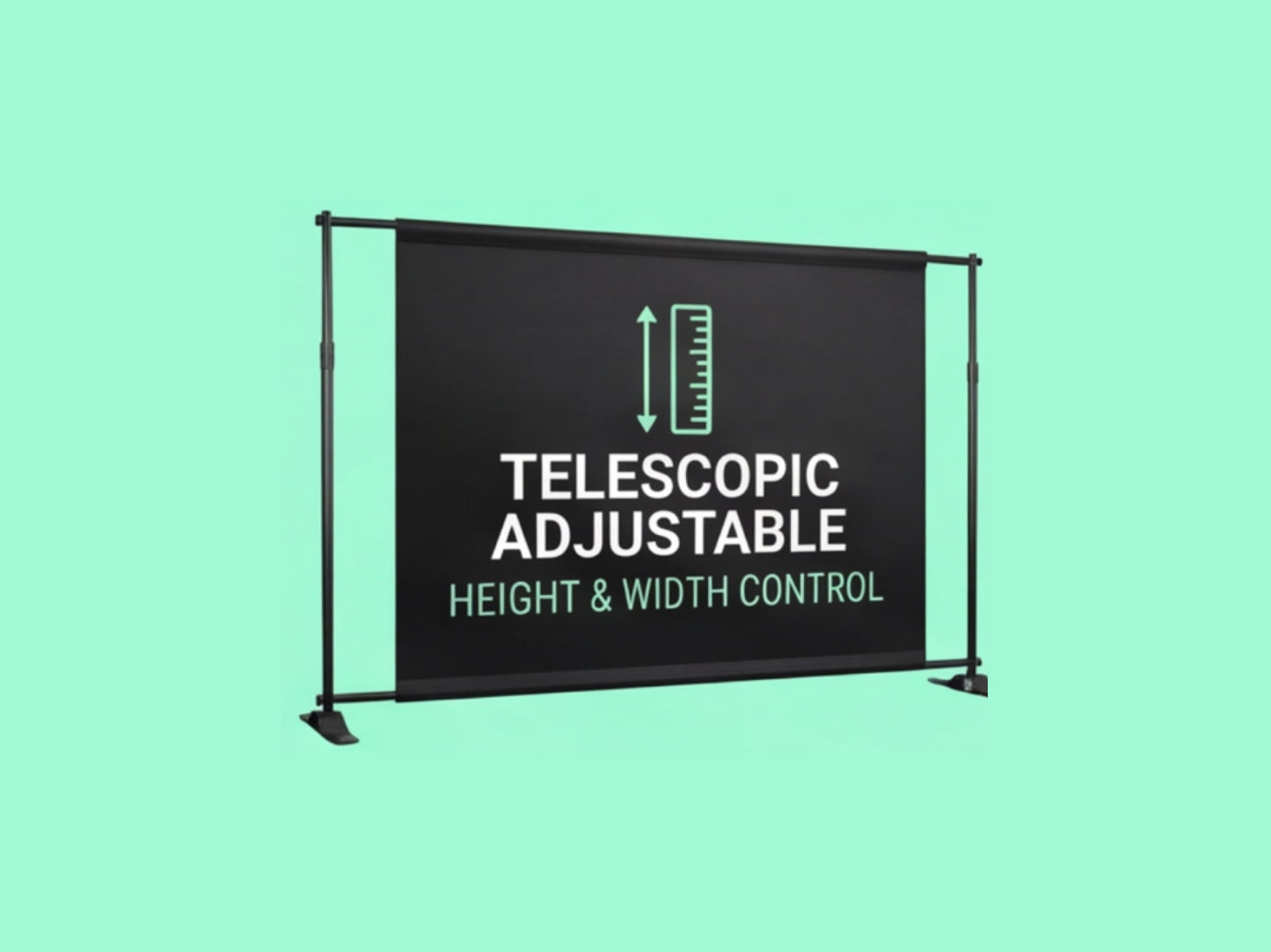 Custom Backdrop Stand for Telescopic Adjustable