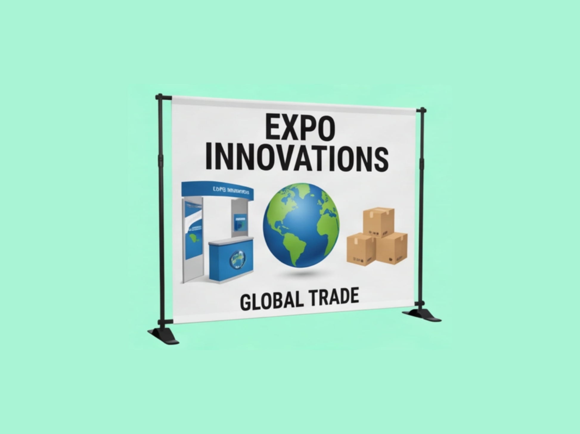 Custom Backdrop Stand for Trade Shows