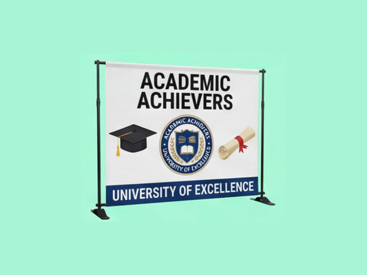 Custom Backdrop Stand for Universities & Schools