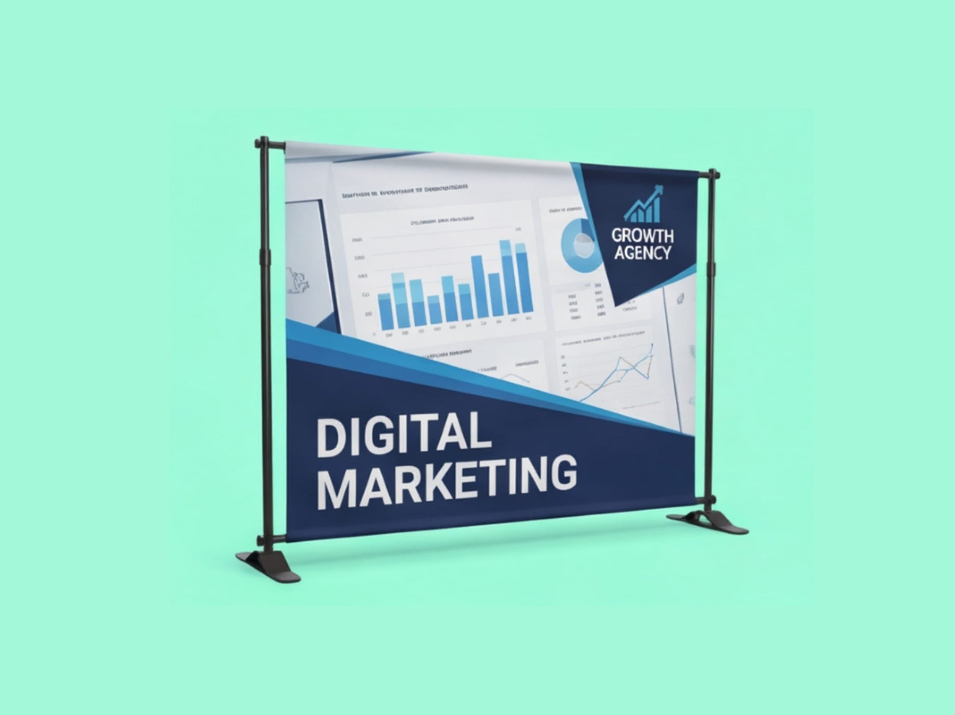 Custom Backdrop Stand with Commercial Grade