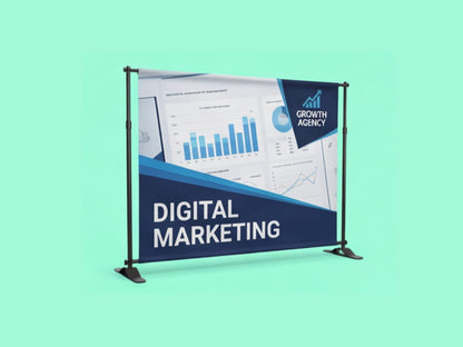 Custom Backdrop Stand with Commercial Grade