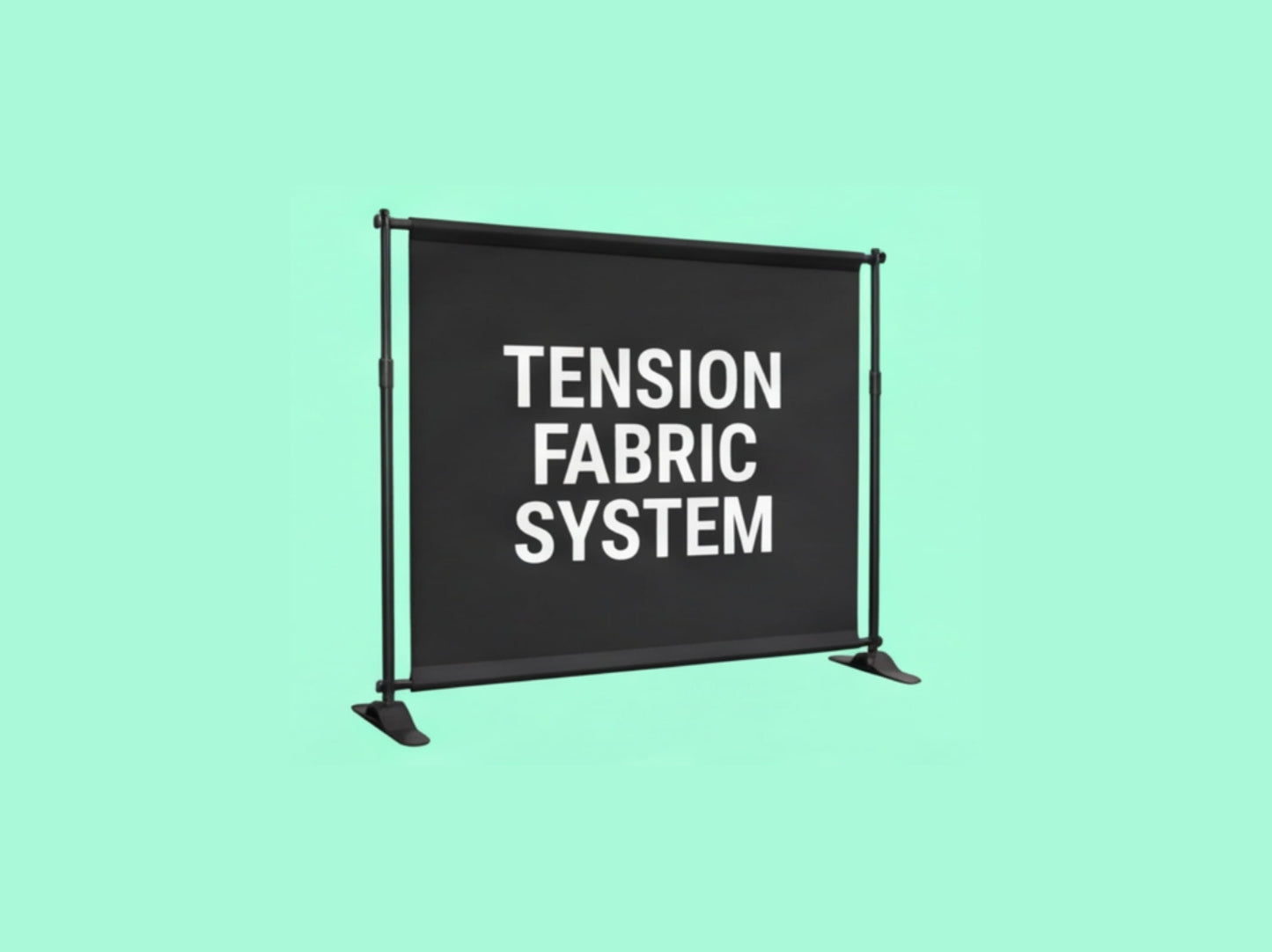 Custom Backdrop Stand with Top and Bottom Rails