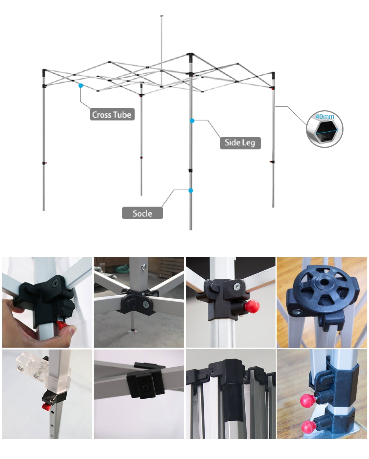 Custom Canopy Tent Frame Hardware