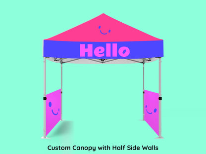 Custom Canopy with Half Side Walls