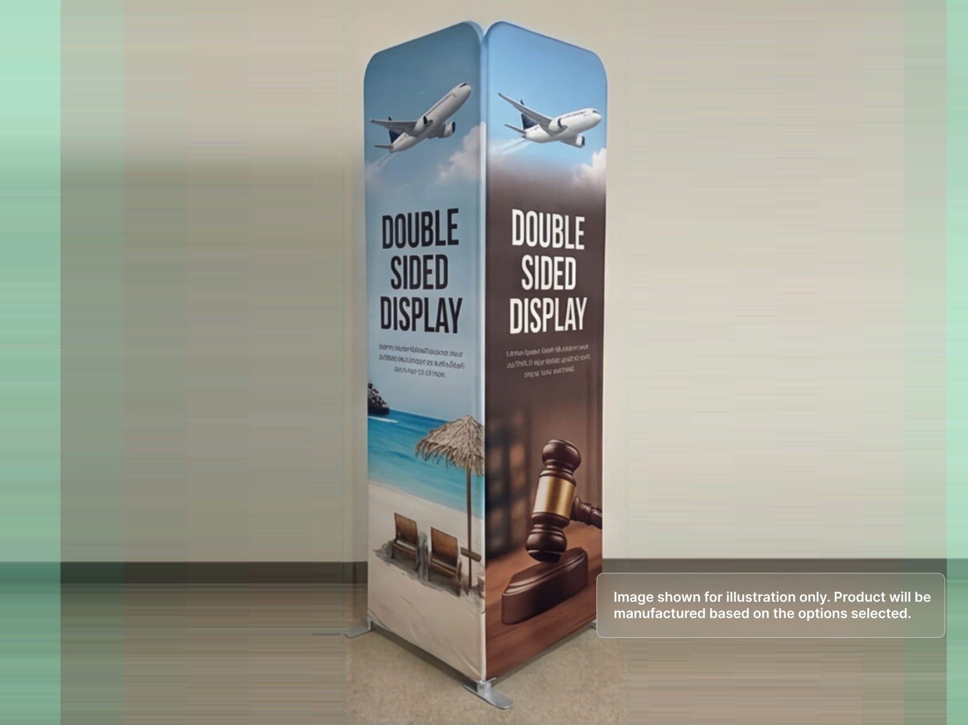 Custom Extend Tension Fabric Stand for Double Sided