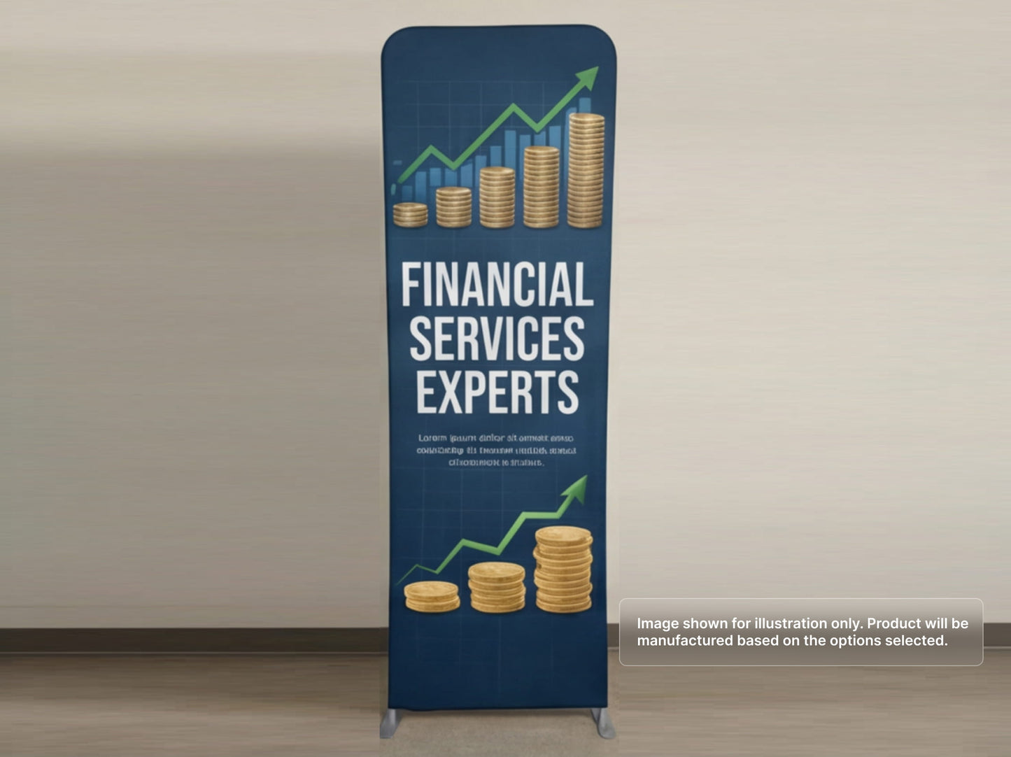 Custom Extend Tension Fabric Stand for Financial Services