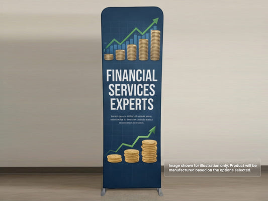 Custom Extend Tension Fabric Stand for Financial Services