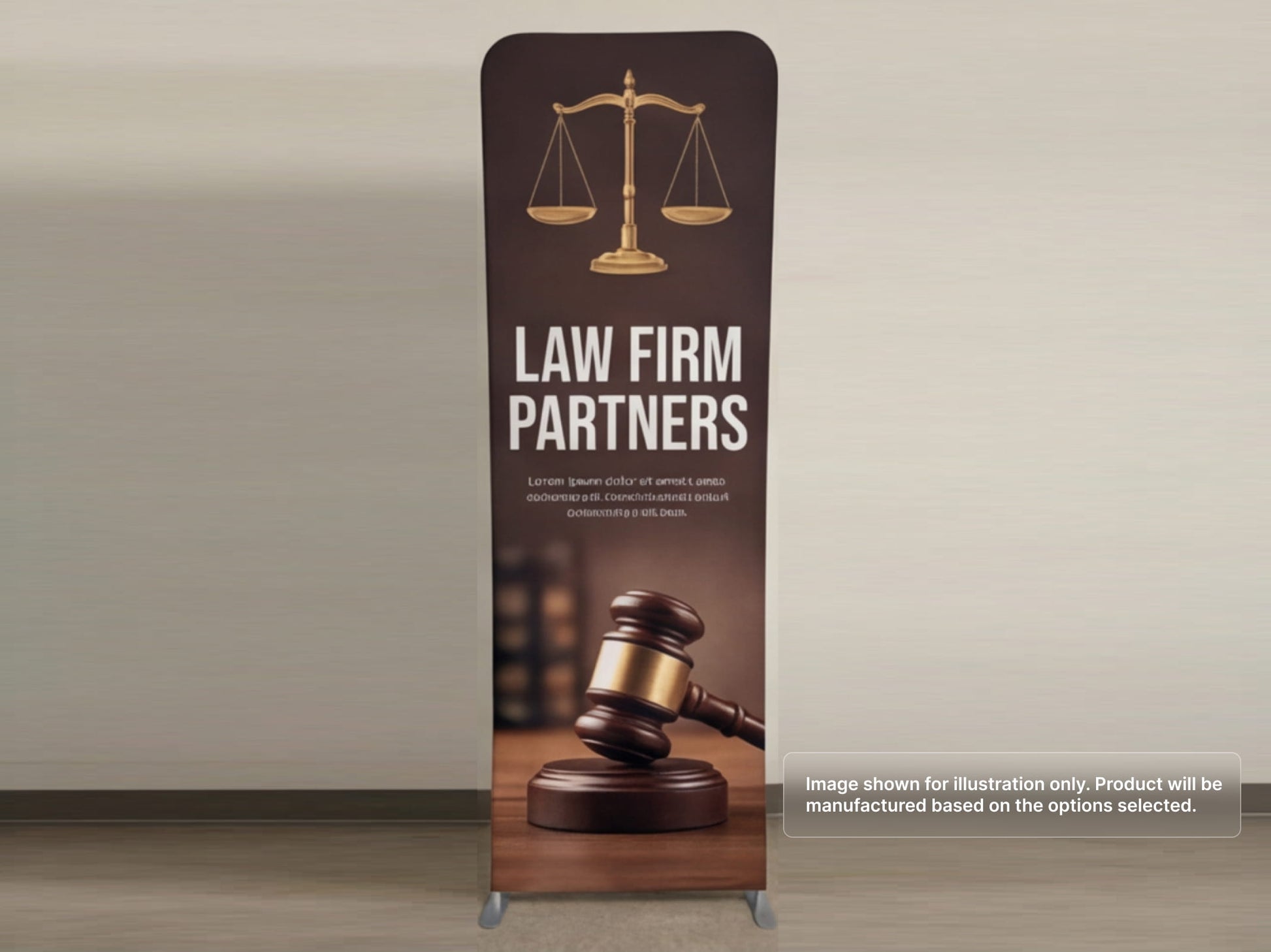 Custom Extend Tension Fabric Stand for Law Firms
