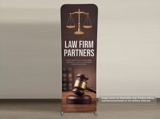 Custom Extend Tension Fabric Stand for Law Firms