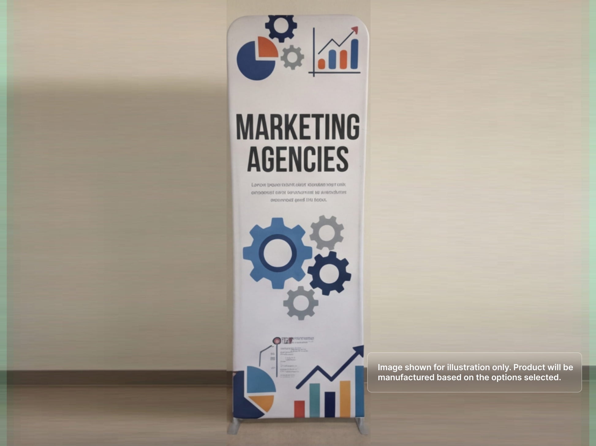 Custom Extend Tension Fabric Stand for Marketing Agencies