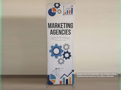 Custom Extend Tension Fabric Stand for Marketing Agencies