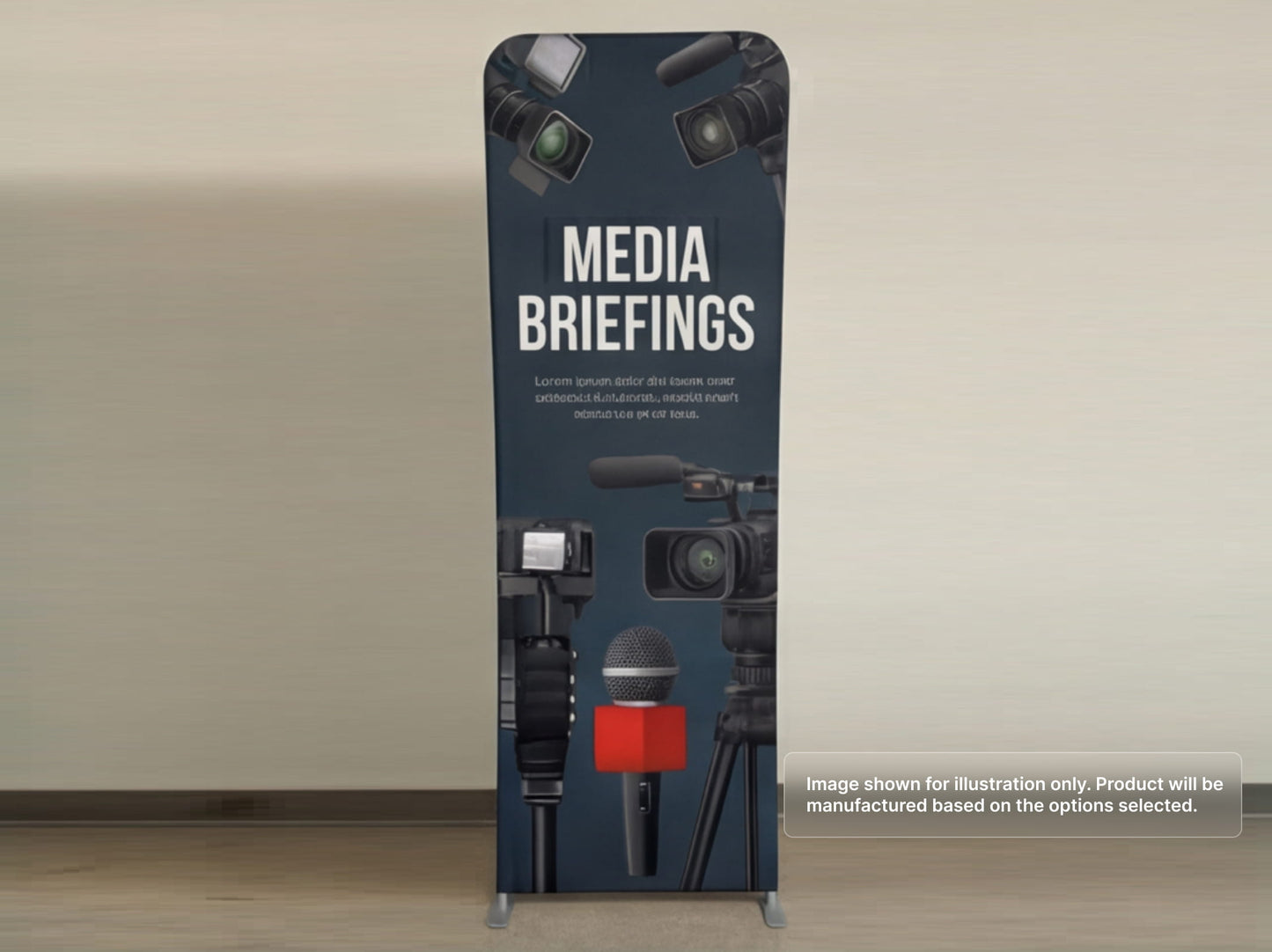Custom Extend Tension Fabric Stand for Media Briefings