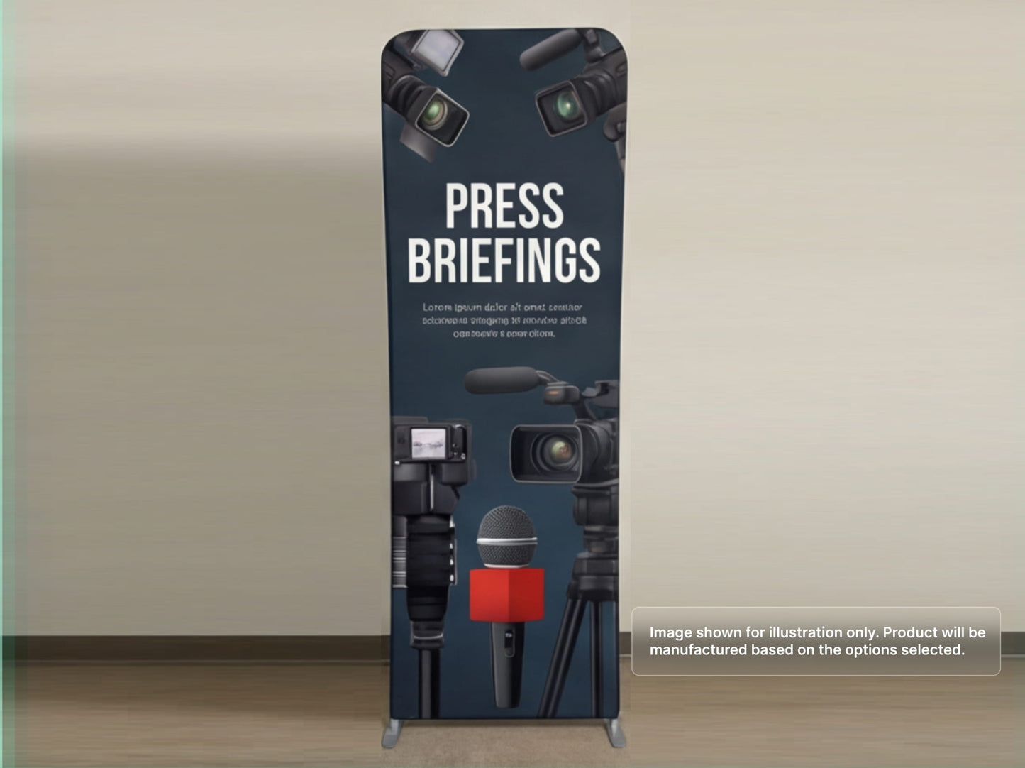 Custom Extend Tension Fabric Stand for Press Briefings