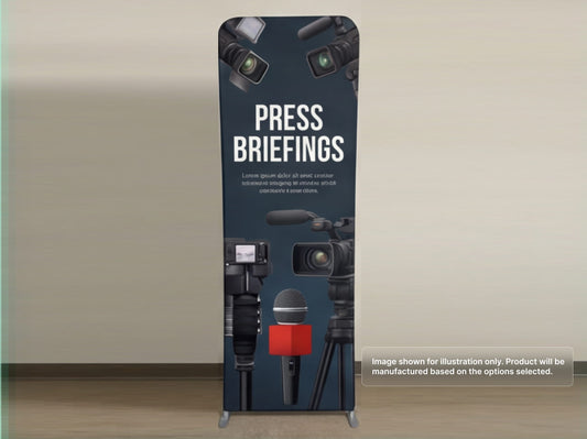 Custom Extend Tension Fabric Stand for Press Briefings