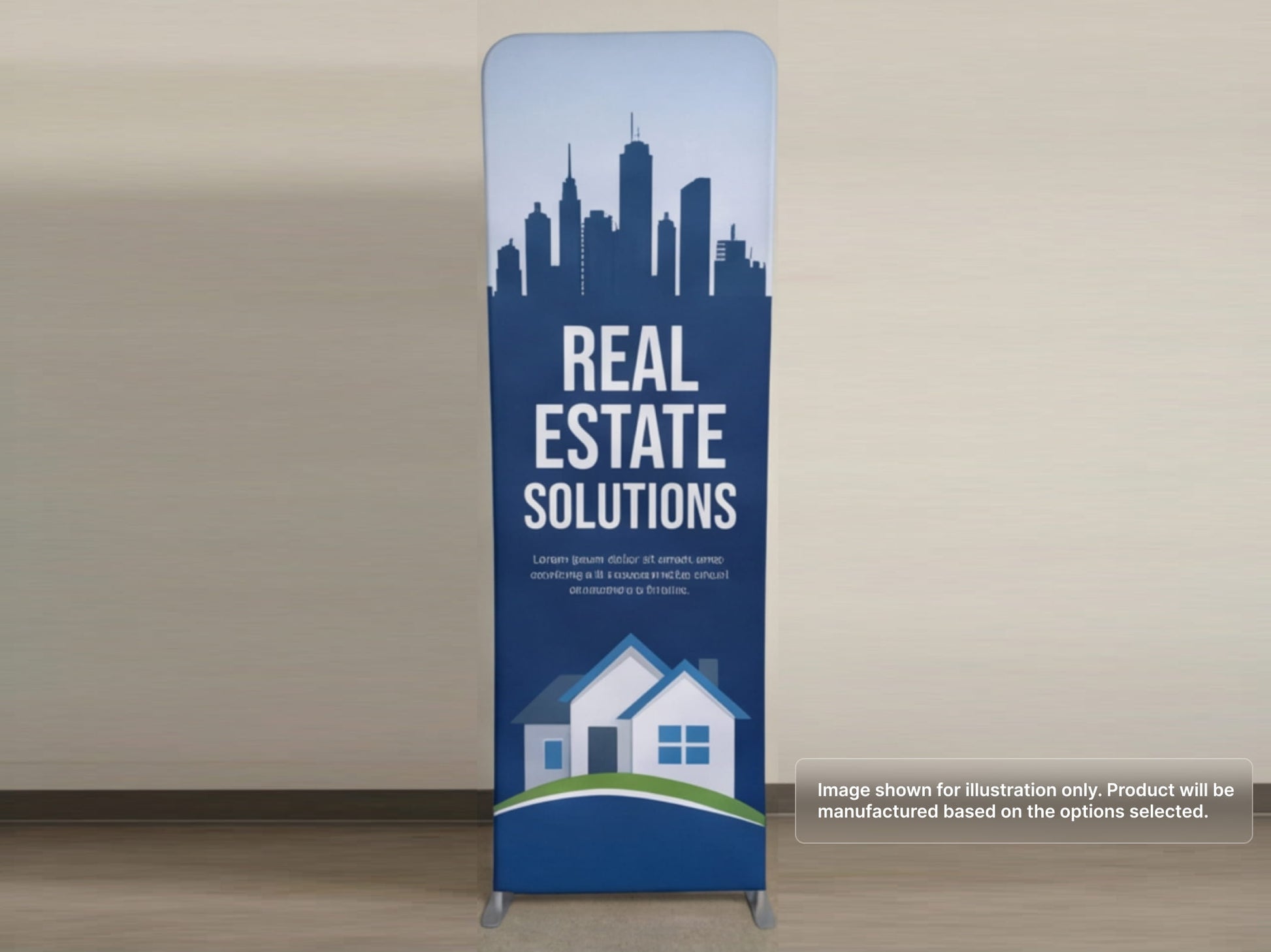 Custom Extend Tension Fabric Stand for Real Estate