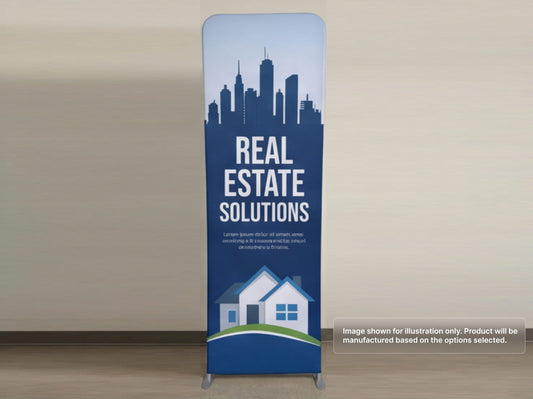 Custom Extend Tension Fabric Stand for Real Estate