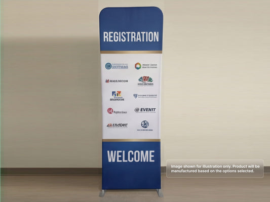 Custom Extend Tension Fabric Stand for Registration Backdrop