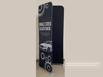 Custom Extend Tension Fabric Stand for Single Sided Black Back
