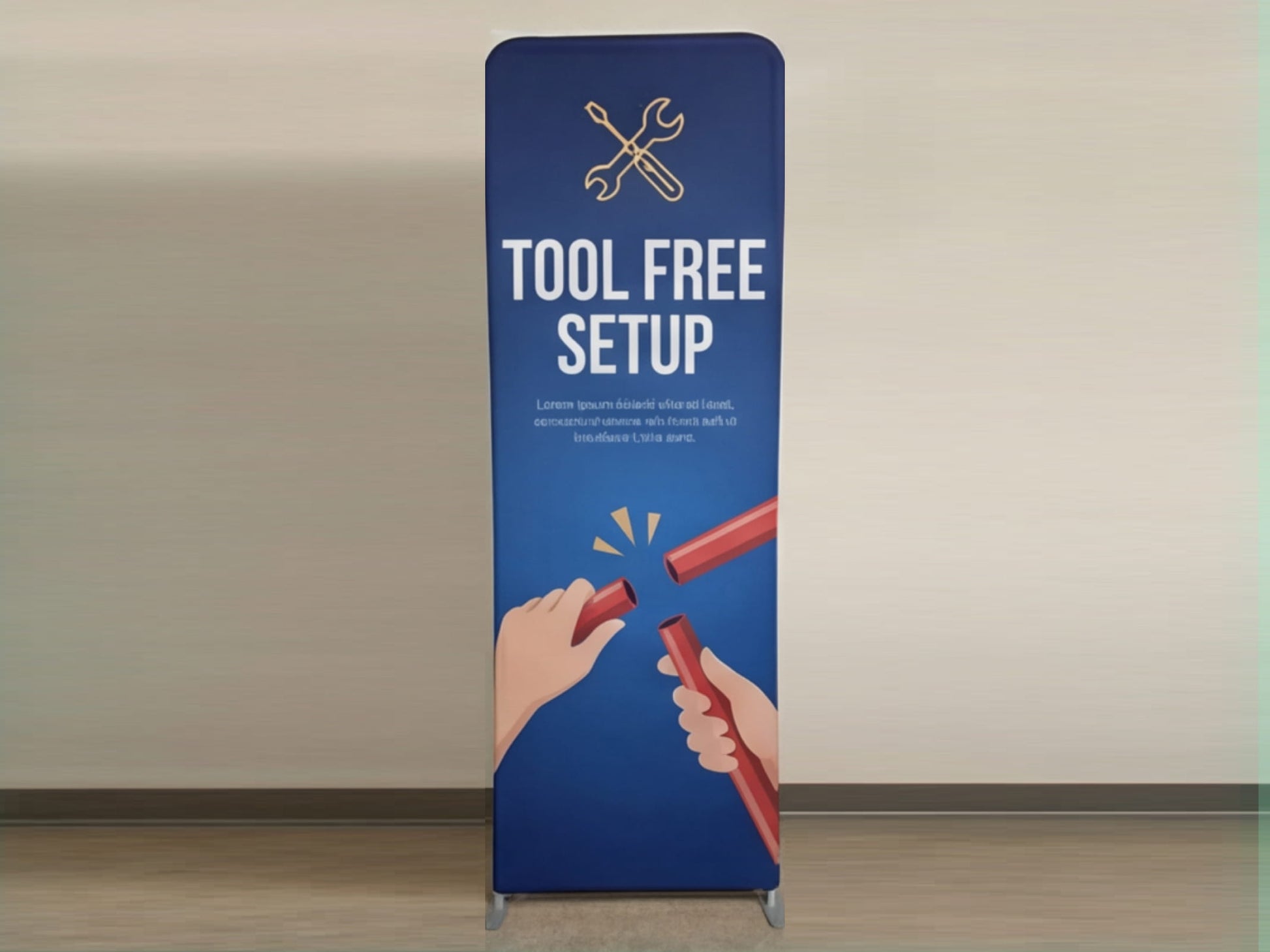 Custom Extend Tension Fabric Stand for Tool Free Setup