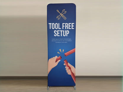 Custom Extend Tension Fabric Stand for Tool Free Setup