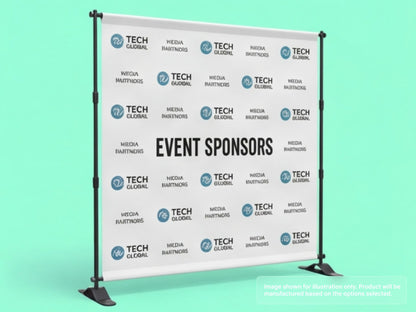 Custom Fabric Banner for 8x8 - Standard Backdrop