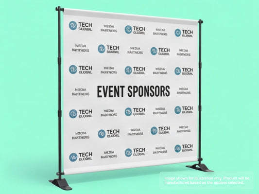 Custom Fabric Banner for 8x8 - Standard Backdrop