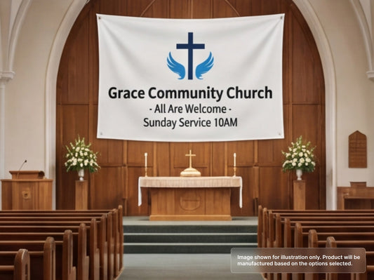 Custom Fabric Banner for Churches & Ministries