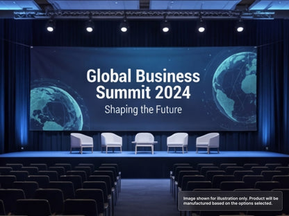 Custom Fabric Banner for Corporate Conferences