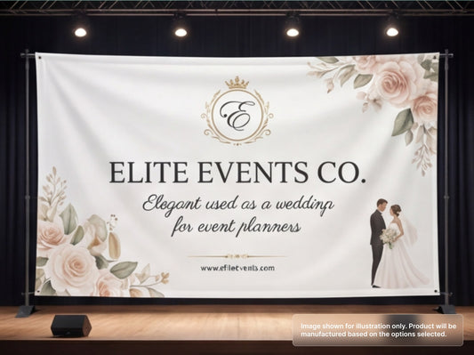 Custom Fabric Banner for Event Planners