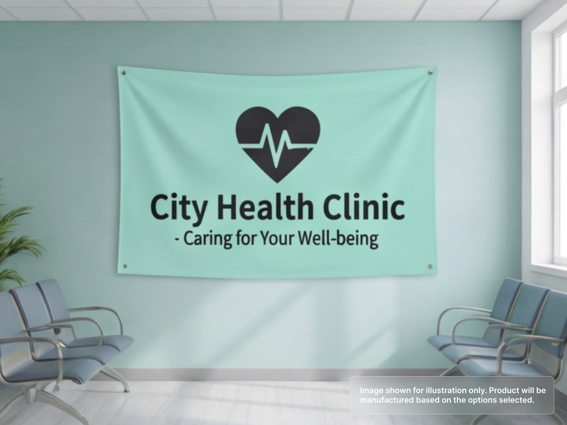 Custom Fabric Banner for Healthcare & Dental