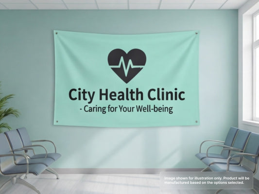 Custom Fabric Banner for Healthcare & Dental