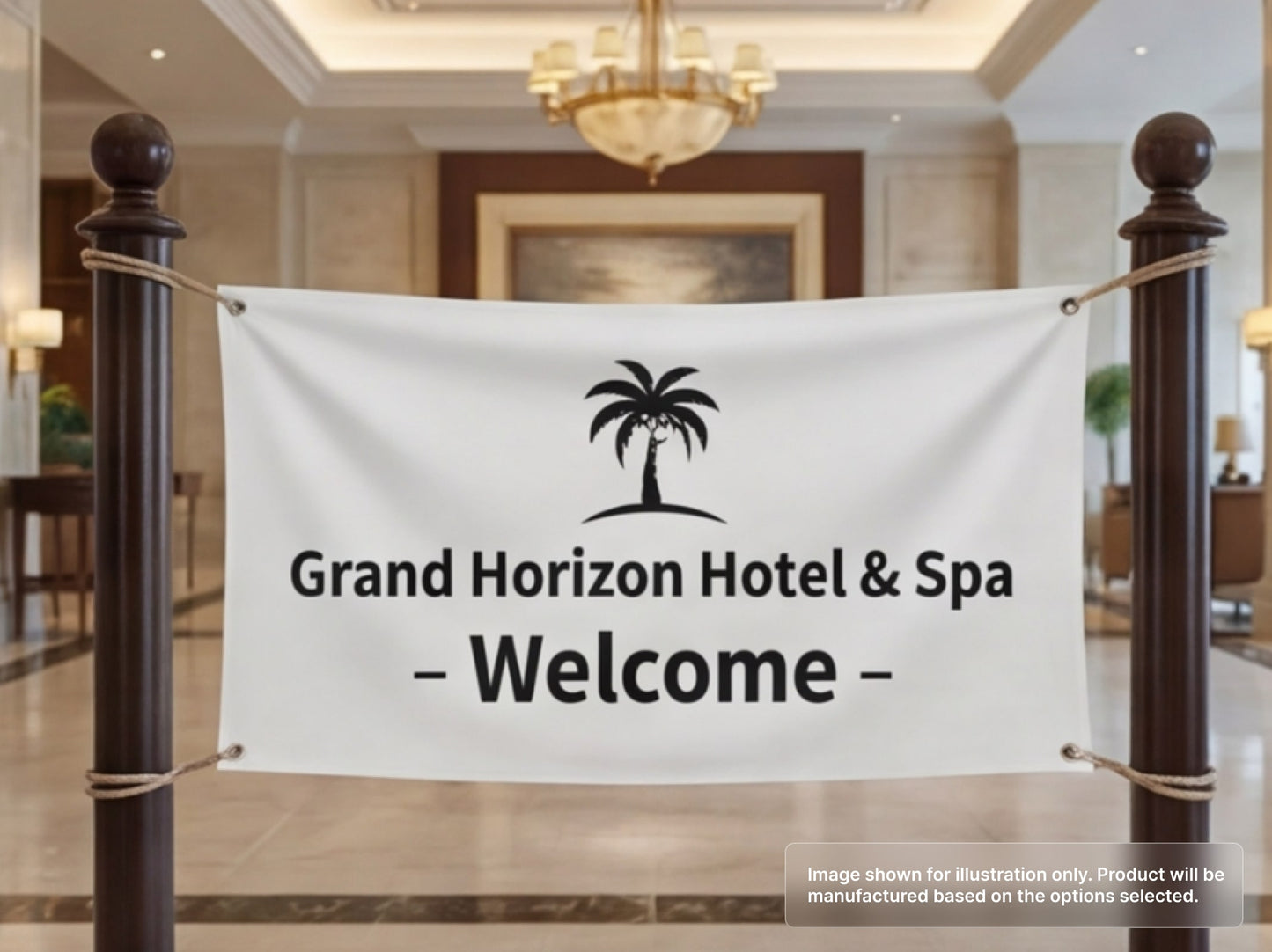 Custom Fabric Banner for Hospitality & Hotels