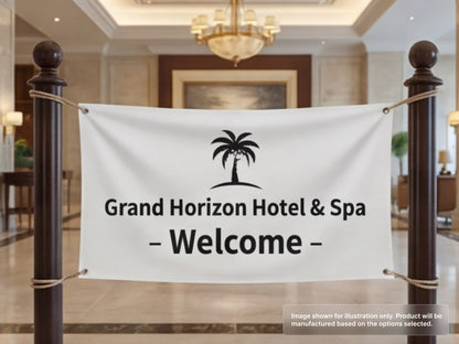 Custom Fabric Banner for Hospitality & Hotels