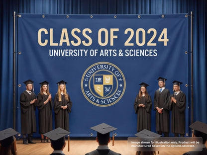 Custom Fabric Banner for Indoor Graduations