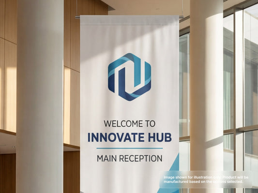 Custom Fabric Banner for Lobby Signage