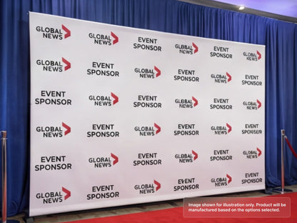 Custom Fabric Banner for Media Wall